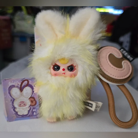 Baby Three Super Mini Bunny Plush Pendant  "Letter C" - Picture 8 of 13